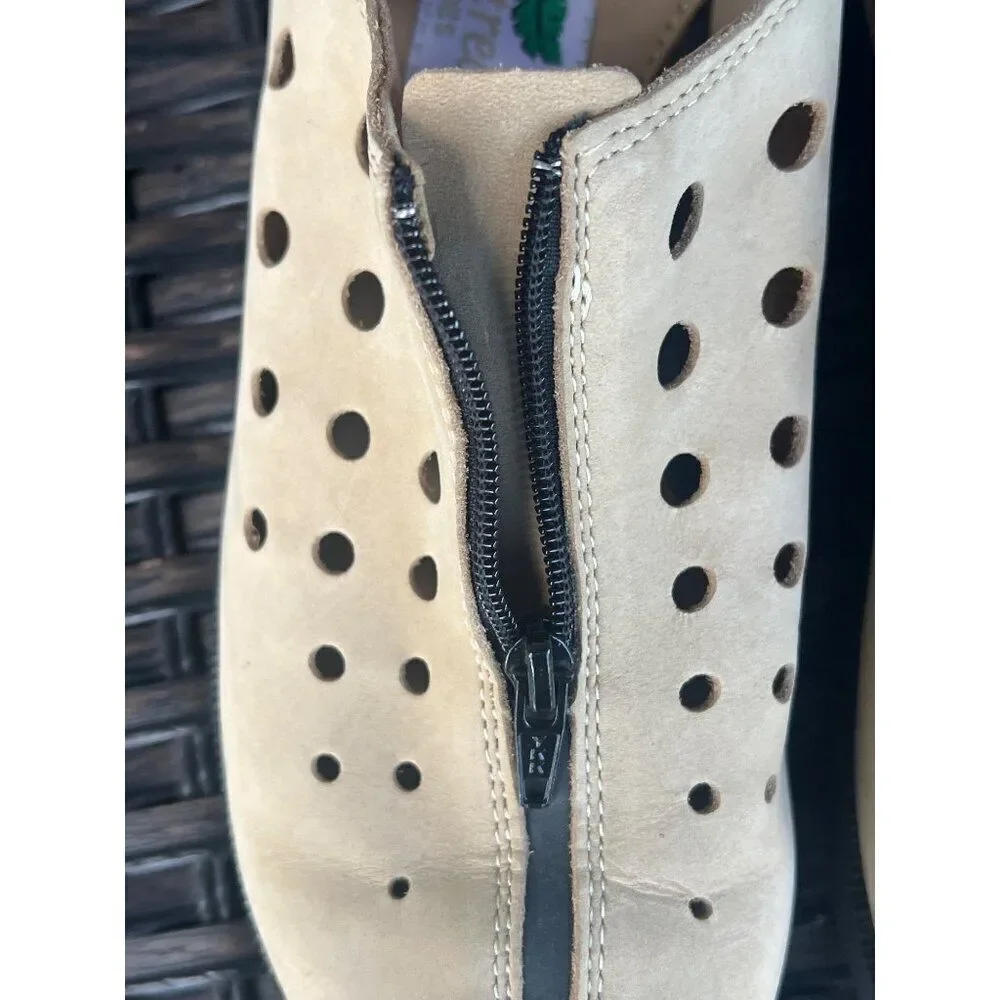 Golfstream Women Leather Perforated Golf Shoes Size 7.5M